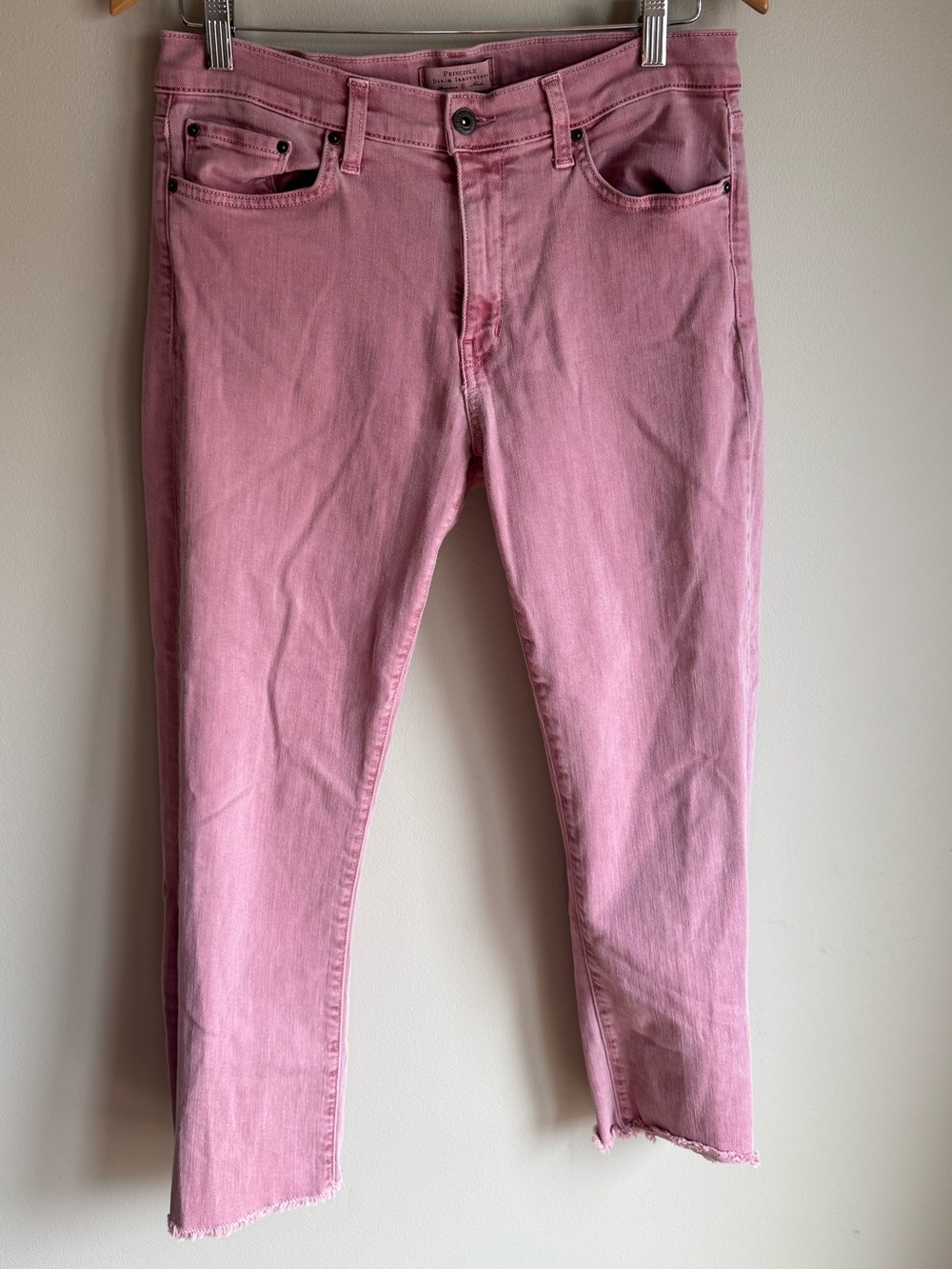 Principle Denim Optimist Mauve Pink Denim Pant Leg Size‎ 31